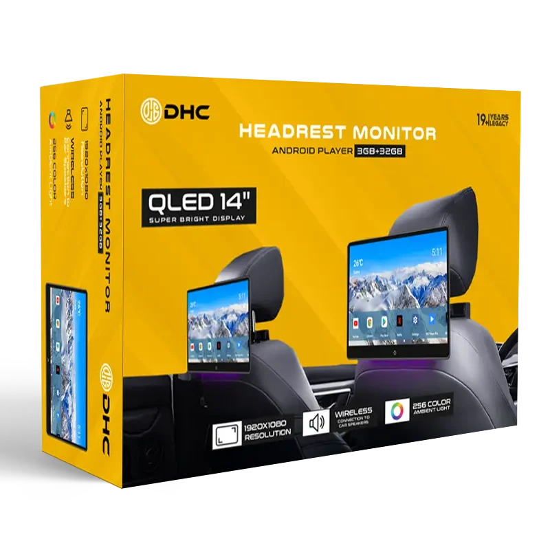 Headrest Monitor 14 Inch (3GB RAM + 32GB Storage)